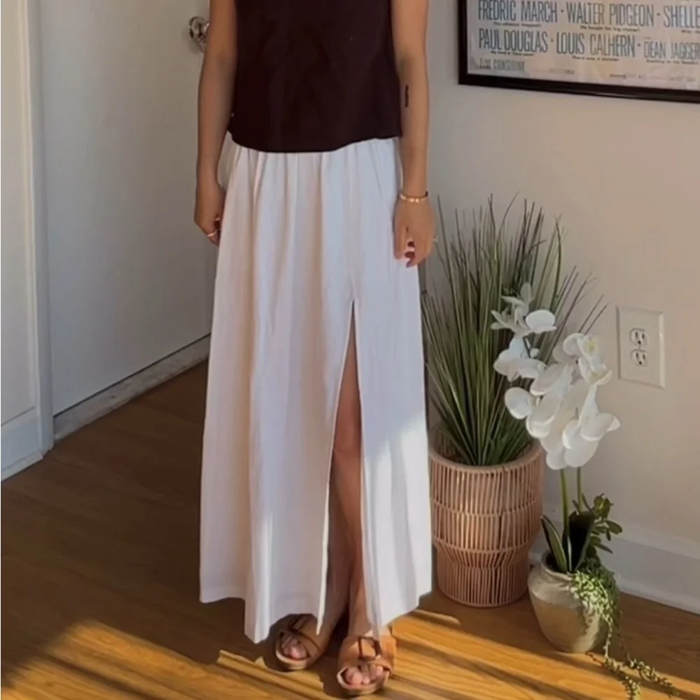 Abercrombie & Fitch White Maxi Skirt - Picture 1 of 4